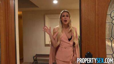 Aggressive Real Estate Agent Aiden Ashley Convinces Homeowner To Sell House - sunporno.com