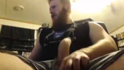 Big Dick Ginger Shoots Out A Massive Load - drtuber