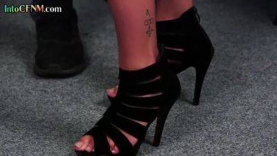 Highheel Cfnm Amateurs Tugging Cock - hotmovs.com - Britain