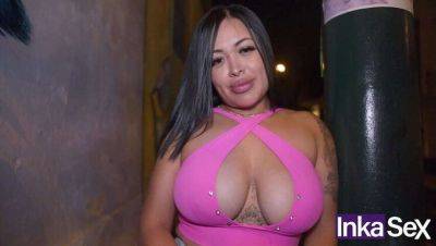 Busty Peruvian Milagros Raiza Caught at Night by Shy Brunette - porntry.com - Peru