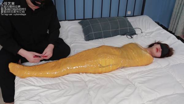 Orange Mummification - upornia.com - Femdom